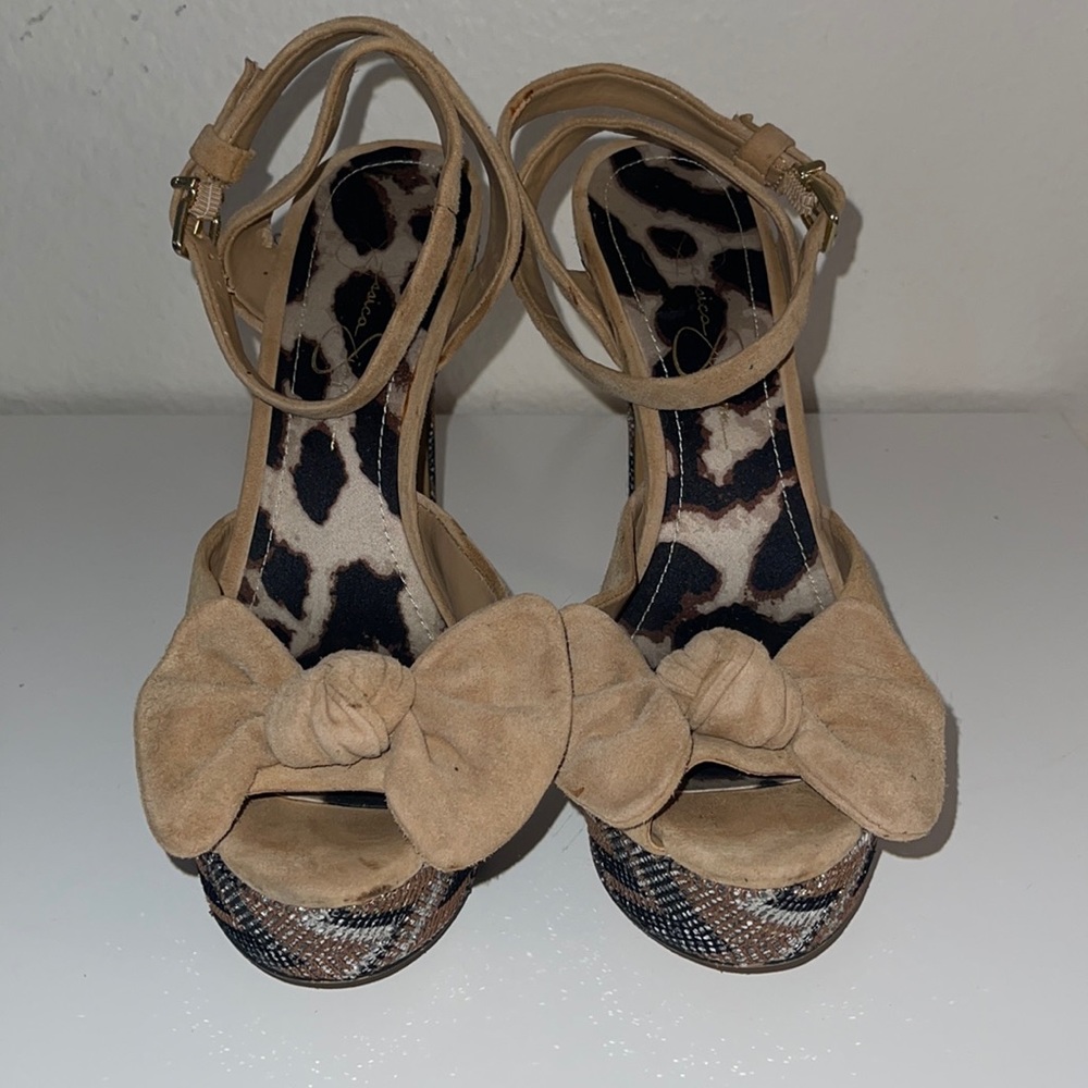 Jessica Simpson 6” Strappy Kitten Heels